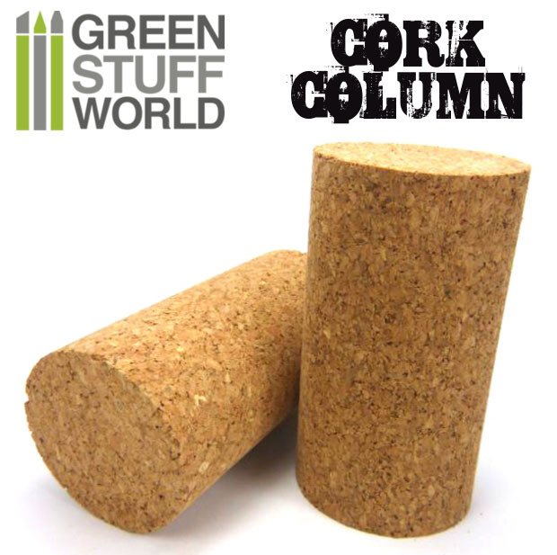 Sculpting COLUMN Cork for armatures – 1 unit -pinning miniatures warhammer paint