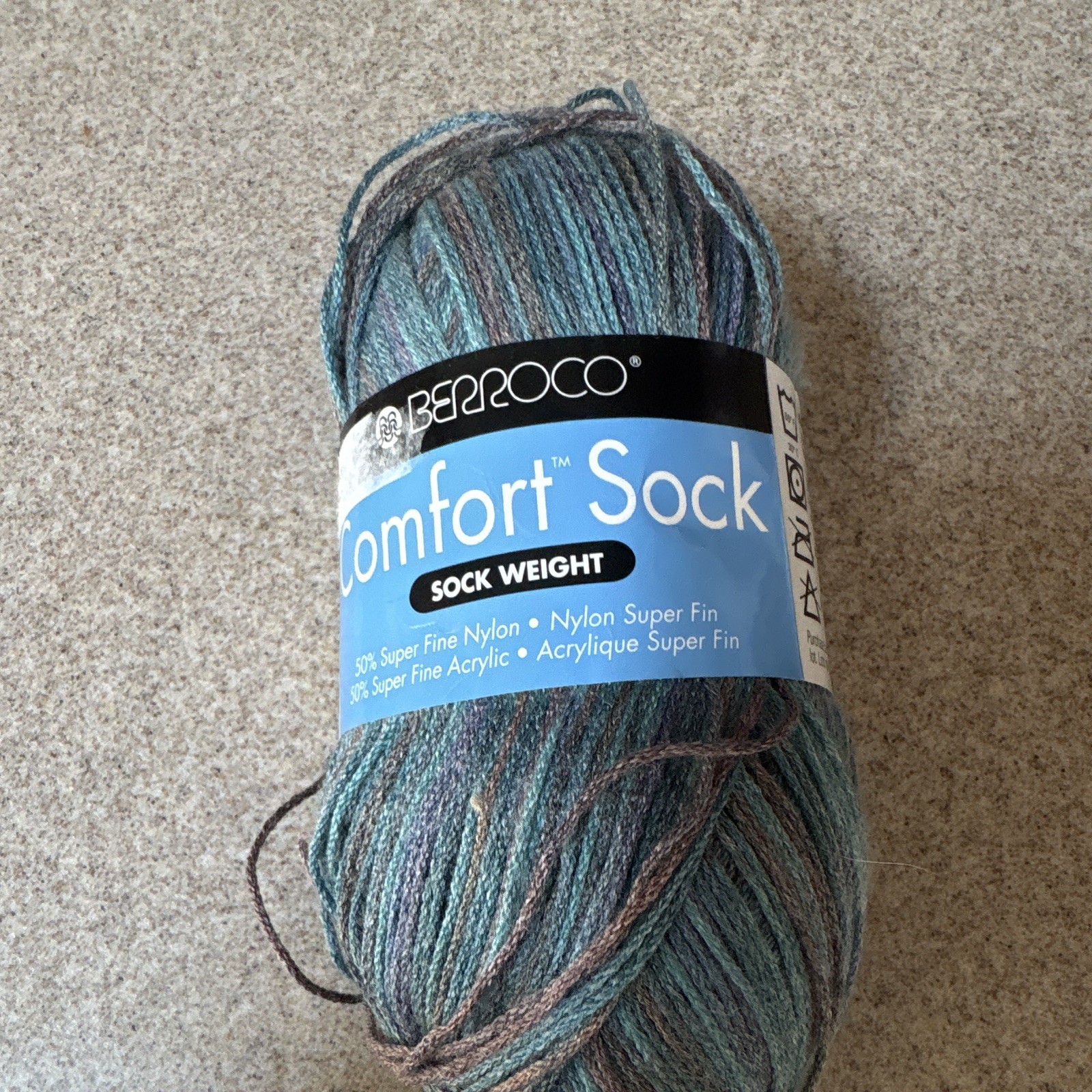 Berroco Comfort Sock Super Fine Sock Yarn Multicolor Lot 3 Skeins