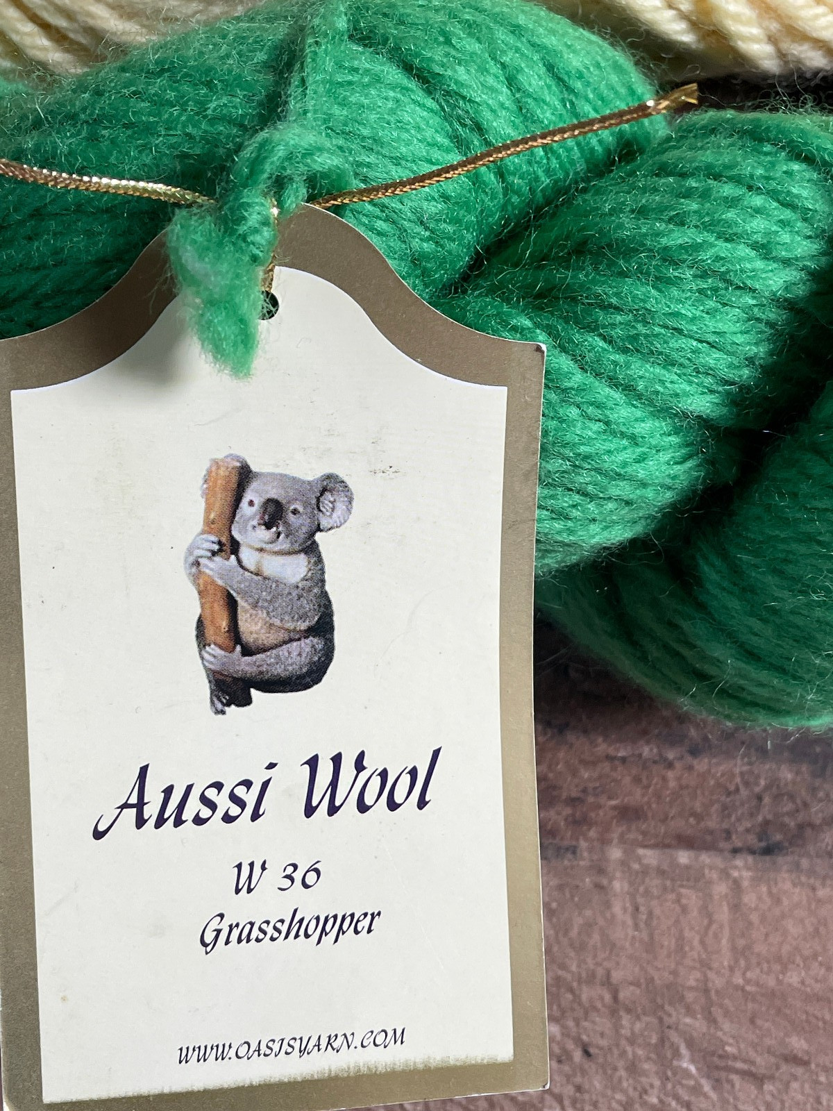 Aussi Australian Wool Lot 5 skeins Dyed Yellow Green Magenta Natural Yarn NWT