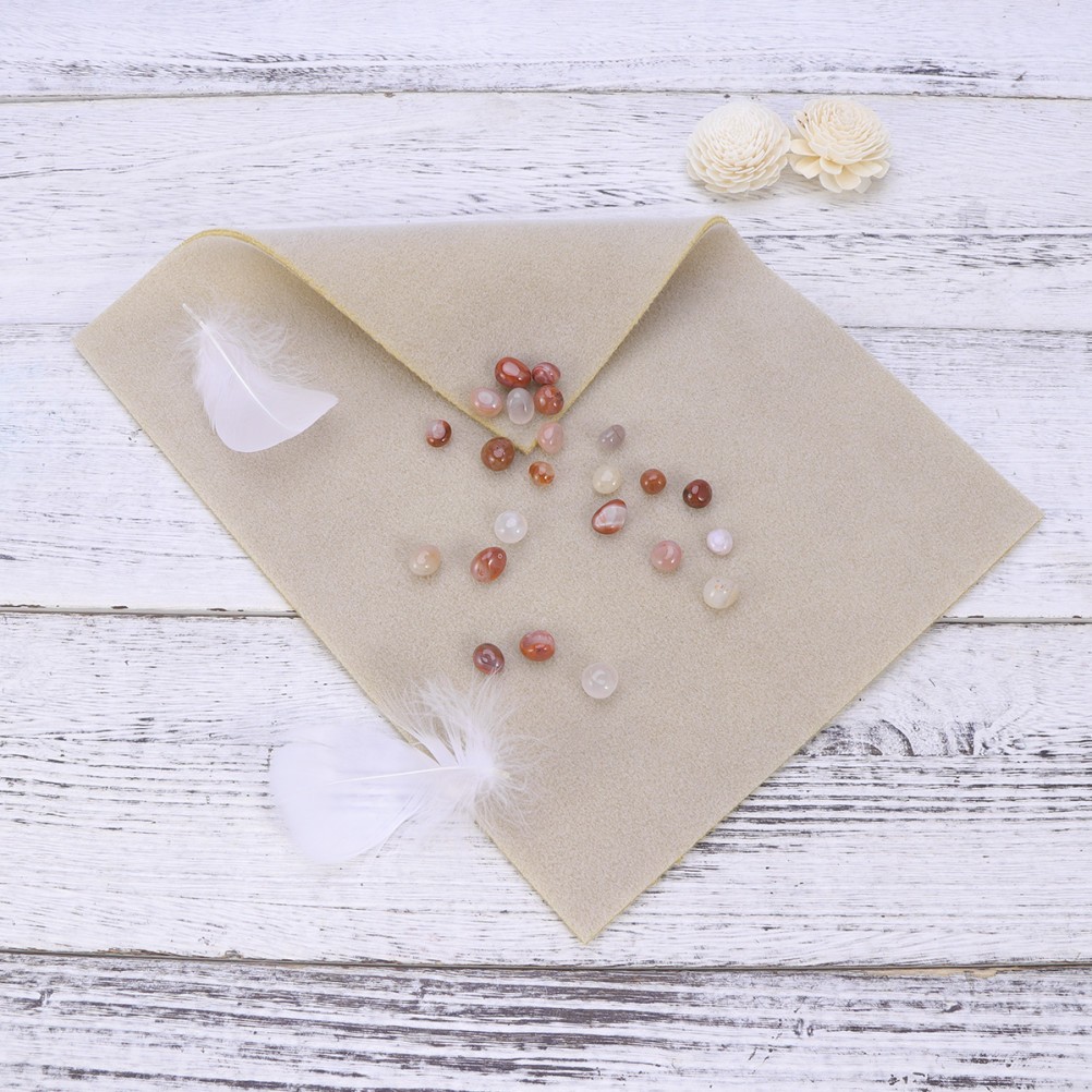 2Pcs Wrinkle Resistant Bead Mats for Jewelry Making with Soft Polyester Texture