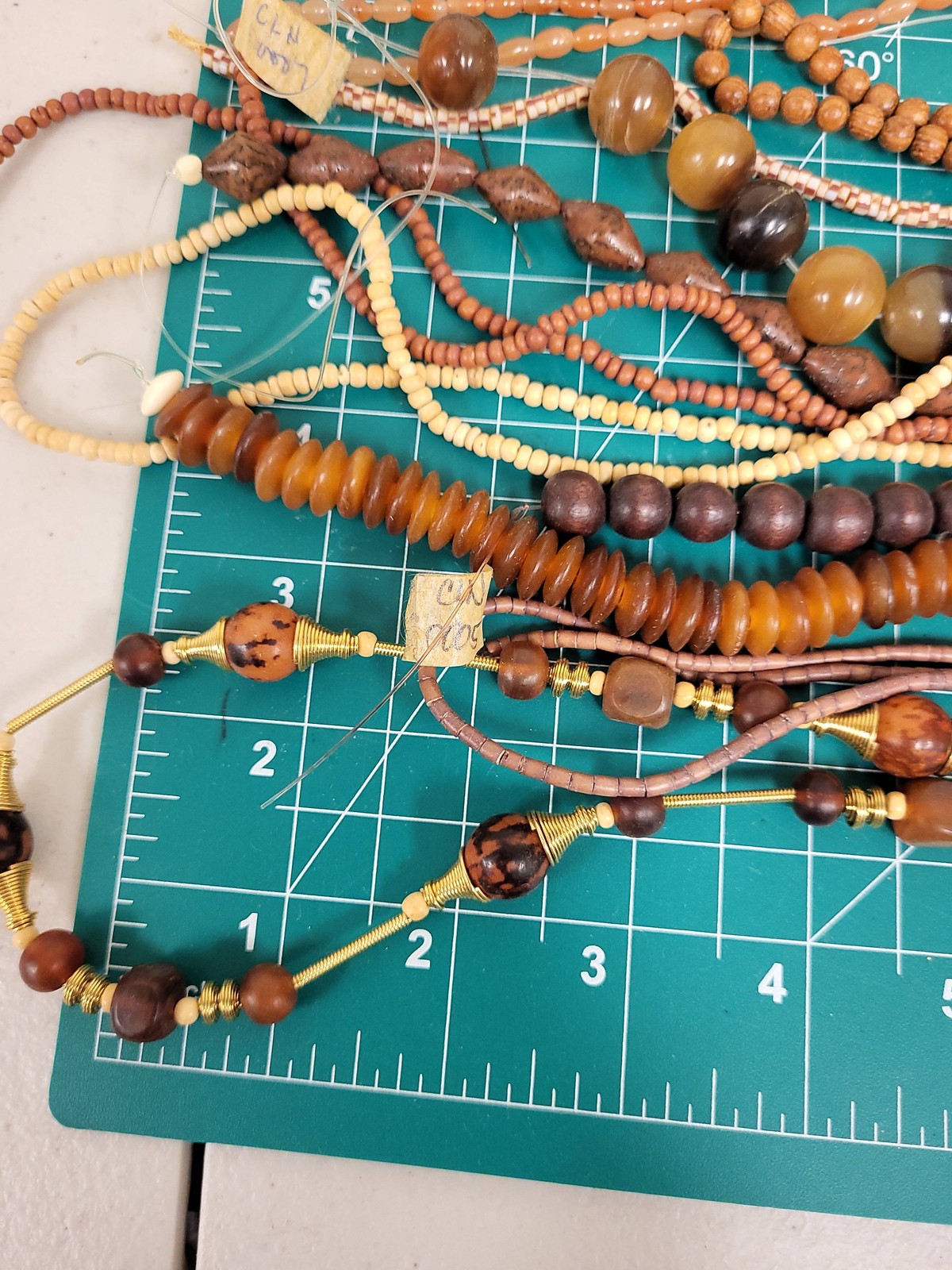 Wood Bead Strands Bulk Lot Jewelry Making Craft Supplies Assorted Beads Strands