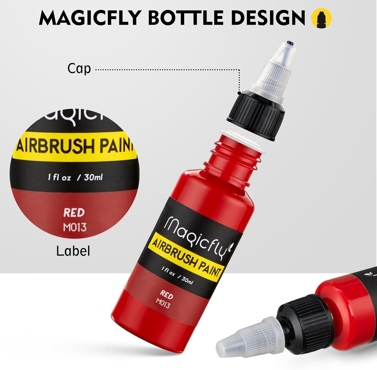 Airbrush Paint, 16 Colors Acrylic Airbrush Paint Set (30 Ml/1 Oz), Ready to Spra