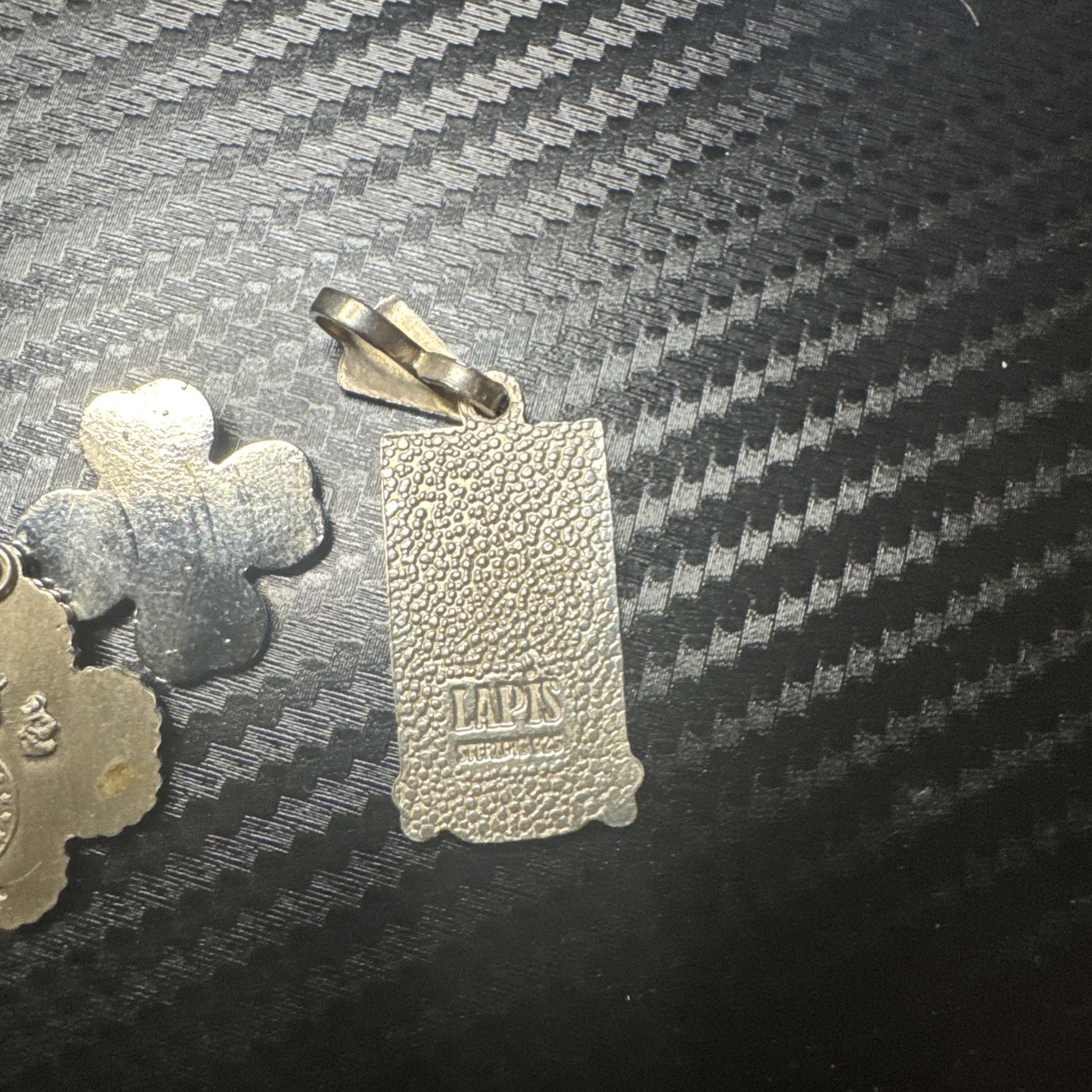Sterling Silver Charm Pendant Medals – 4-Way Clover & Mayan Hieroglyphic Symbols