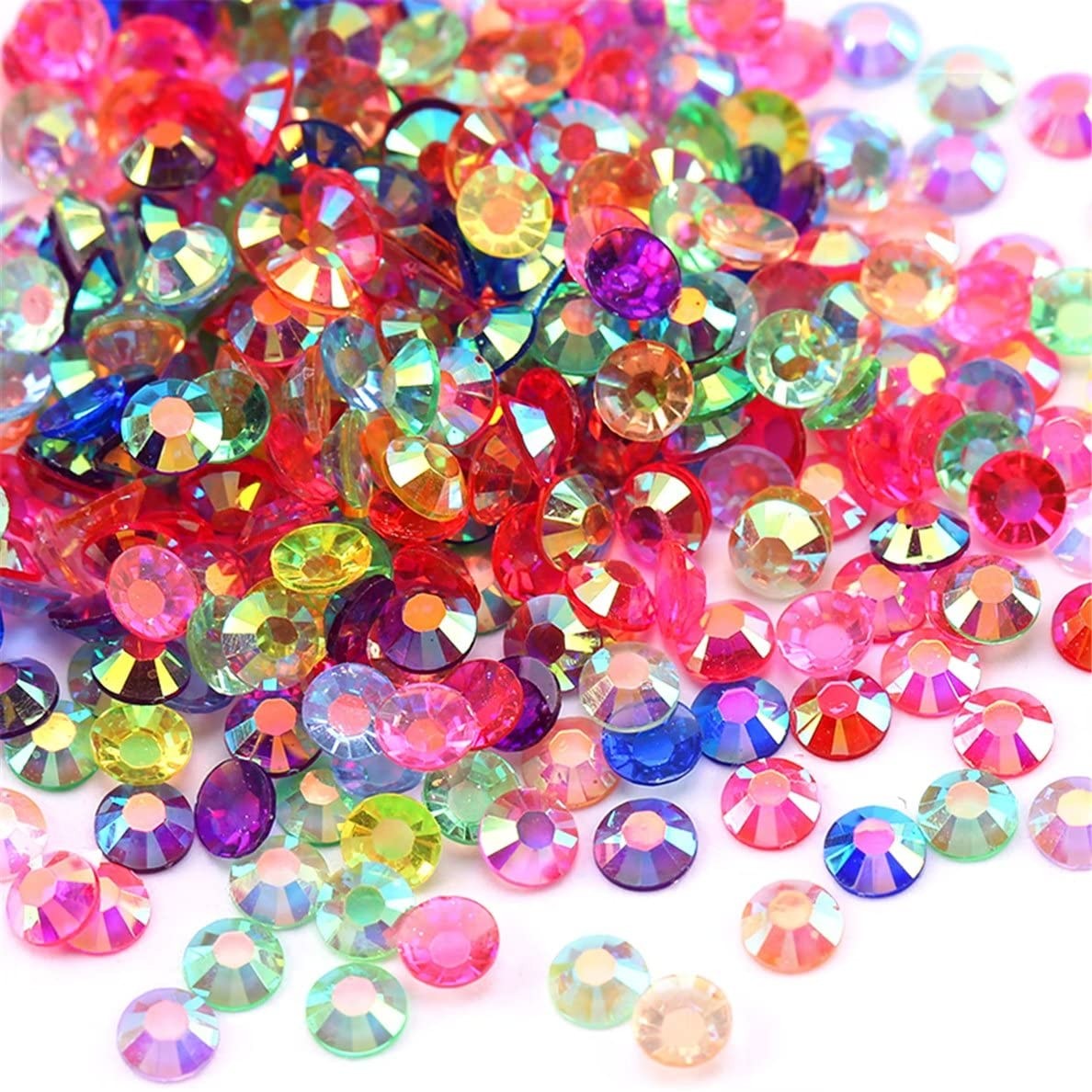 4500 Pcs SS6 2mm Clear Light Sapphire AB Flatback Rhinestones, Gems, DIY