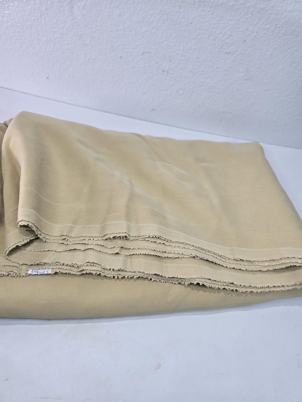 Tencel Twill Fabric Remnant Beige 60″ Wide x 3.5 Yards Apparel Sewing Craft