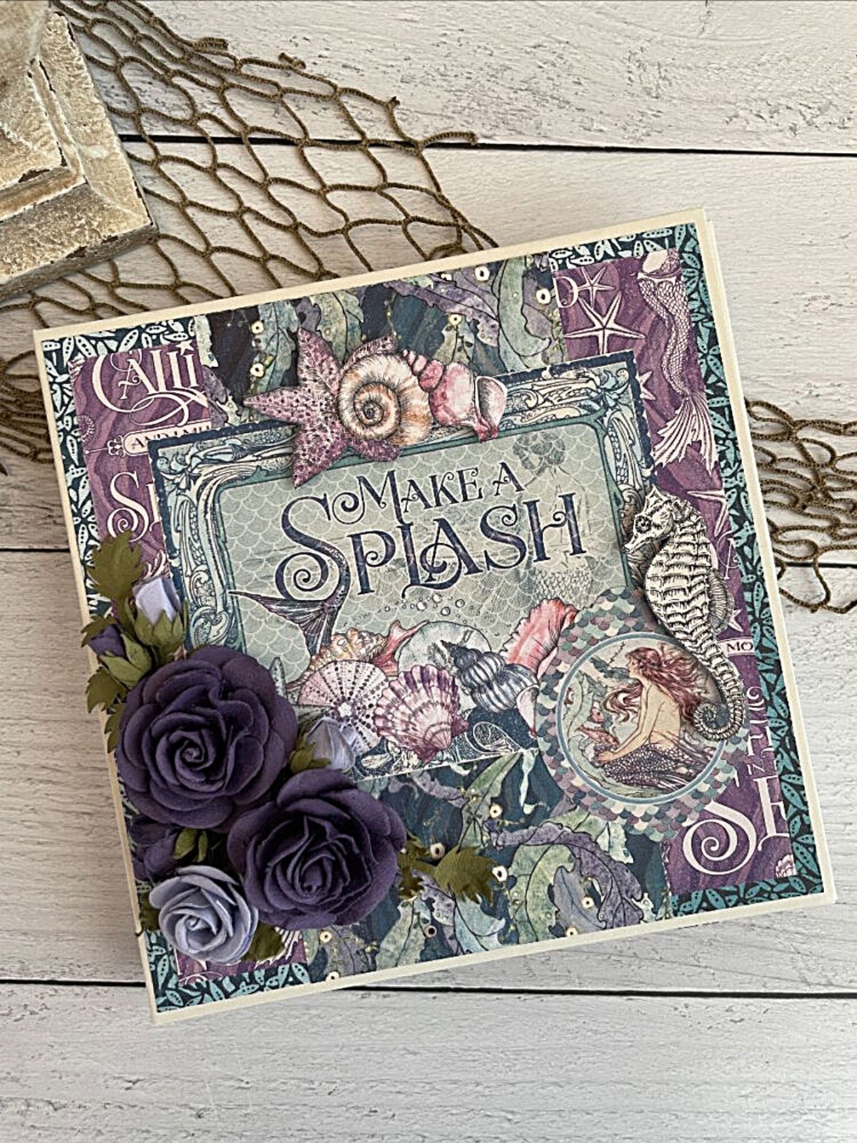 GRAPHIC 45 MAKE A SPLASH TRIFOLD WATERFALL FOLIO ALBUM KIT VOL 6 2023
