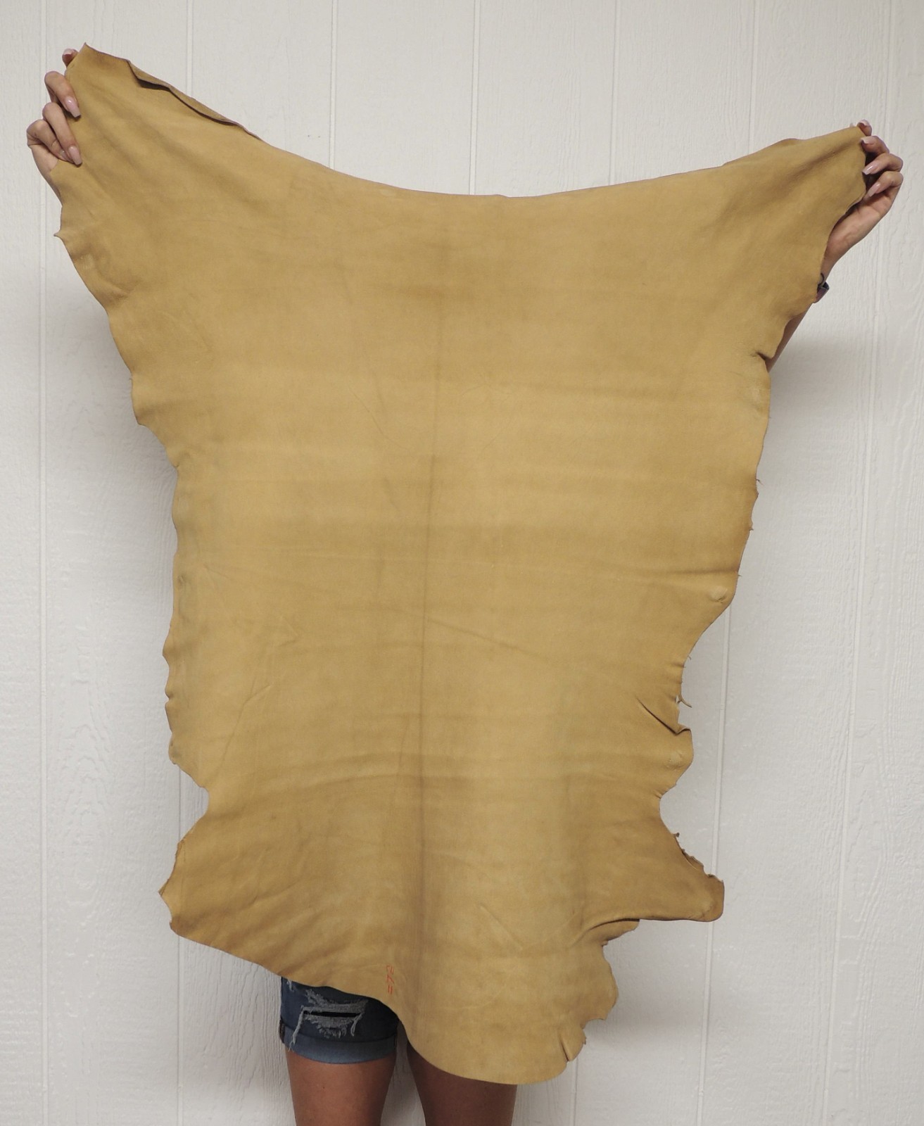 SMOKE BUCKSKIN Leather Hide for Native Crafts Laces Pipe Bags Regalia Pelt Skins