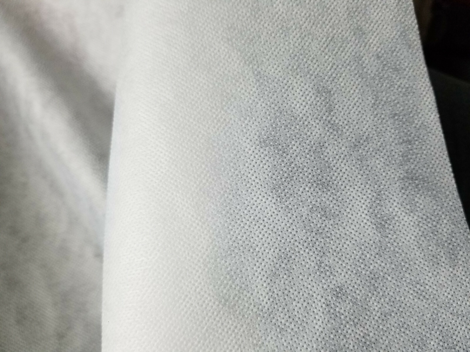 White Medium , Weight Fusible Interfacing Fabric 60″ wide x 3 yards continuous.