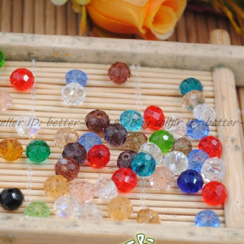 Wholesale Quality Czech Crystal Faceted Rondelle Spacer Beads 4MM 6MM 8MM 10MM