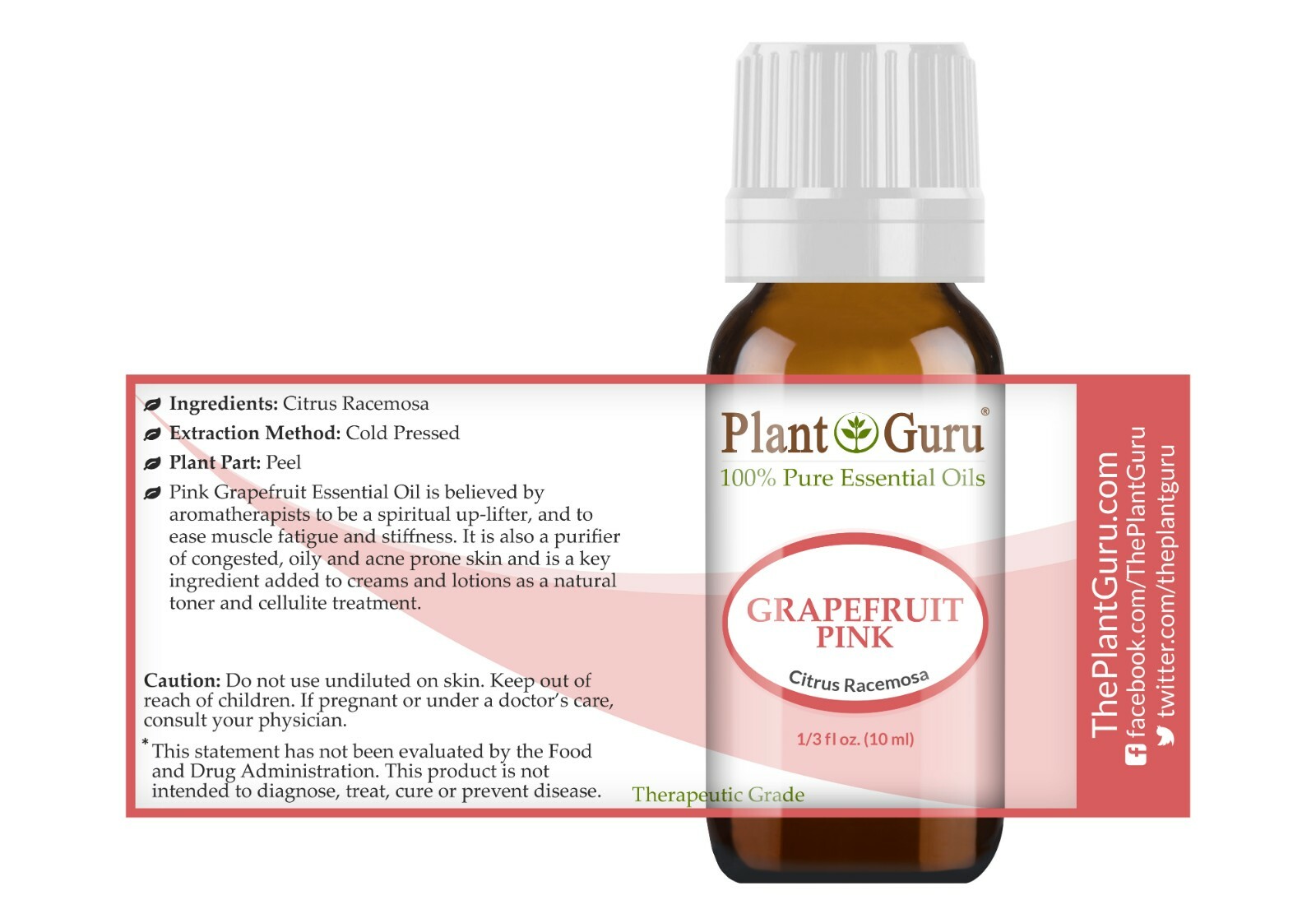 Citrus Essential Oil Set 6 -10ml 100% Pure Natural Therapeutic Grade Oils, Blend