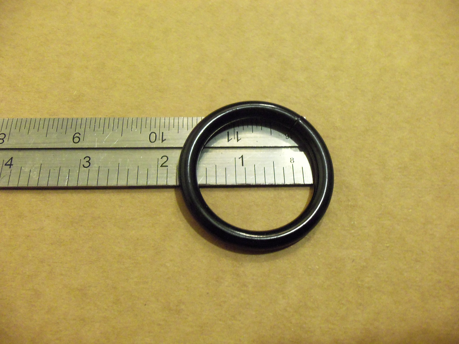 1 1/2″ Black Welded Steel O Rings (Pack Of 10) SCA