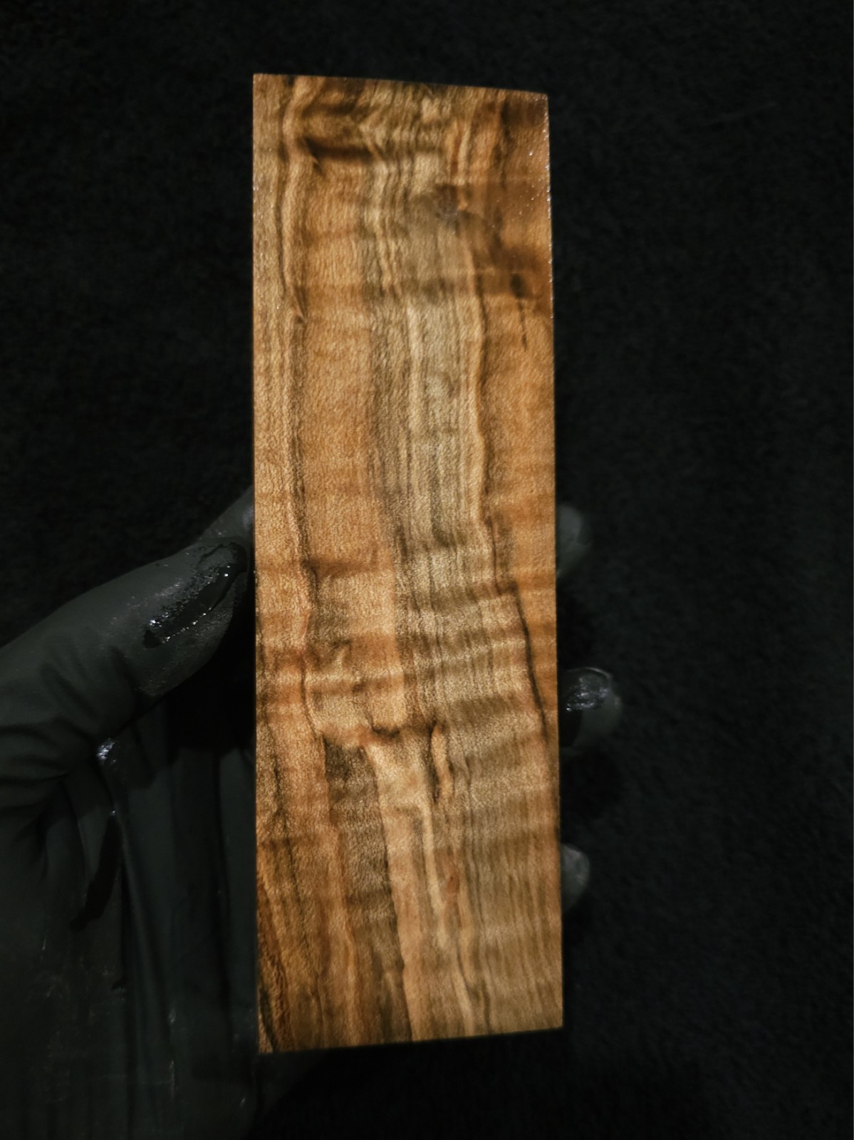 Stabilized Curly Ambrosia Maple Block – Knife Scales/Pen Blanks
