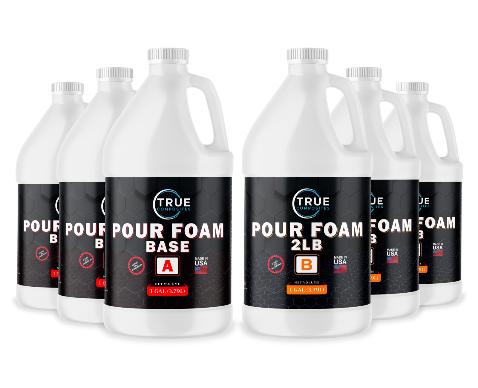 Expanding Polyurethane 2lb Liquid Flotation Pour Foam Insulation – 6 Gallon Kit