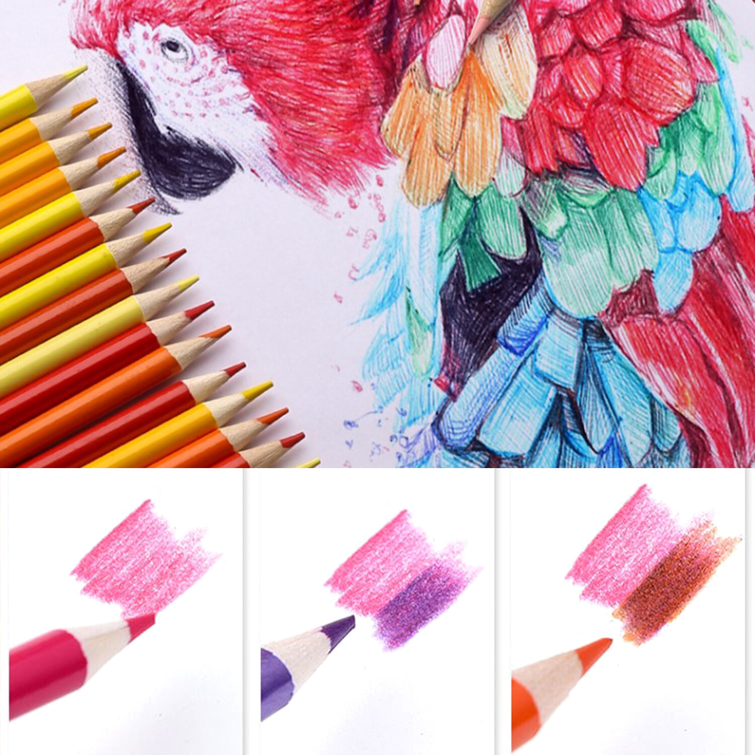 120 PCS Oil Based Classic Color Pencils Drawing Set Artist Painting Gift