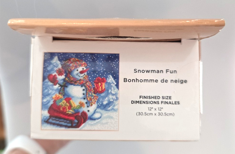 NIB Diamond Art Holiday Snowman Diamond Paint by Number Complete Kit Ages 13+