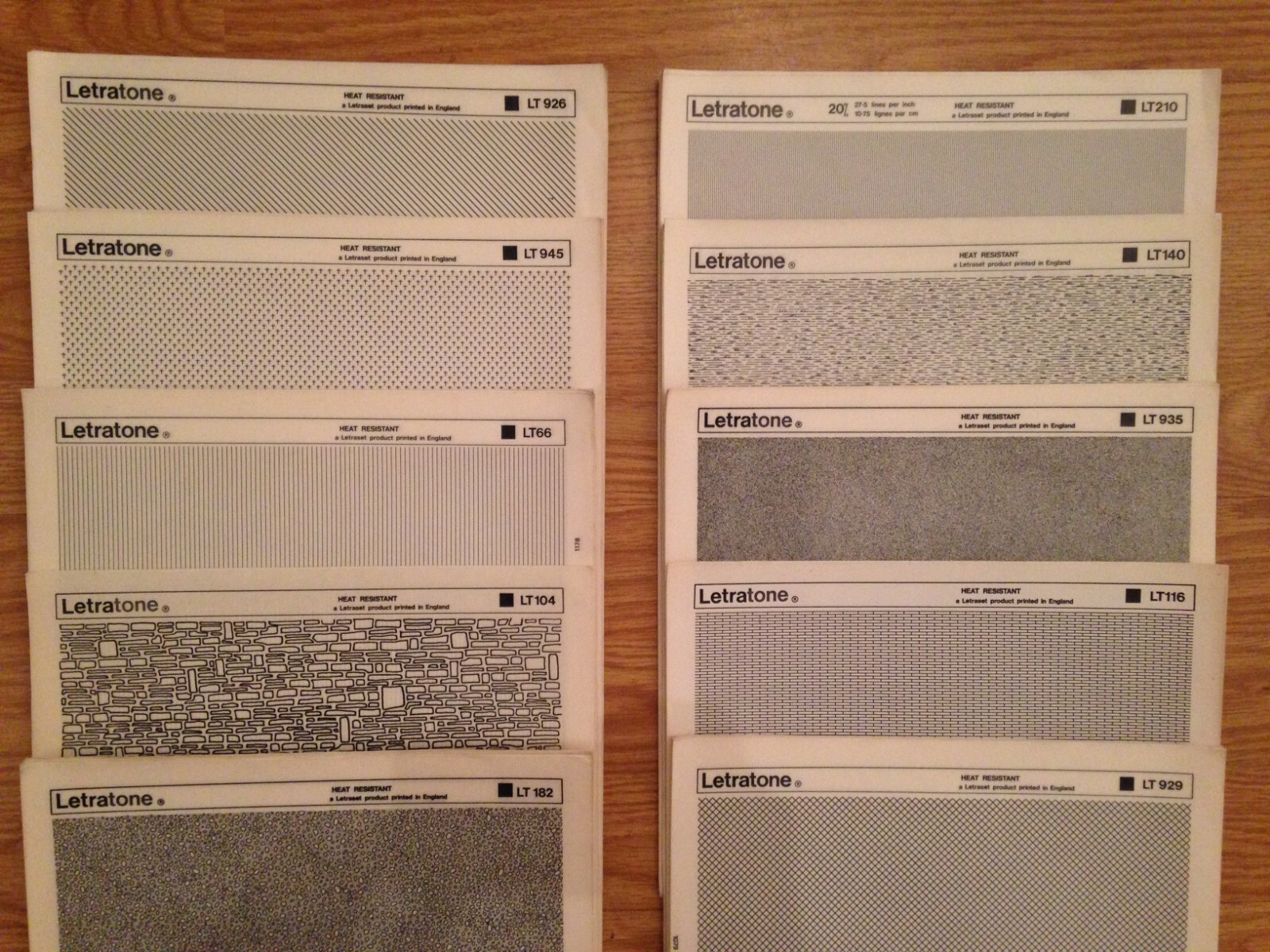 NEW [Old Stock] Letratone Vintage Graphic Design Full Sheets!! BUY 4 Get 1 FREE