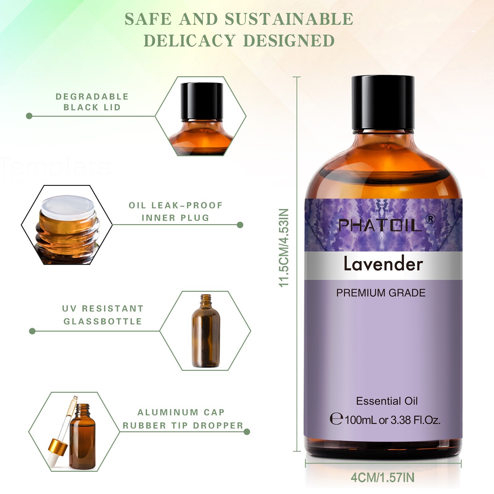 100ml Essential Oil Pure & Natural Aromatherapy Diffuser Body Oils Lavender Oil