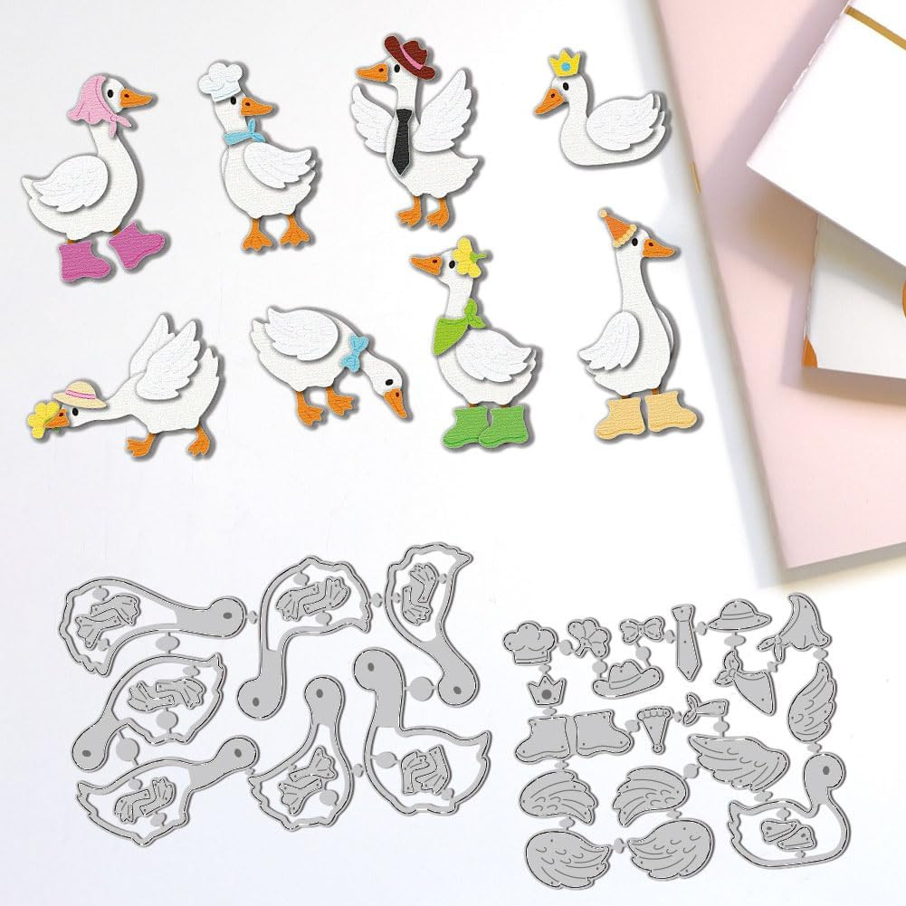 8 Styles Goose Metal Die Cuts Card Making Animal Carbon Steel Cutting Dies DIY S