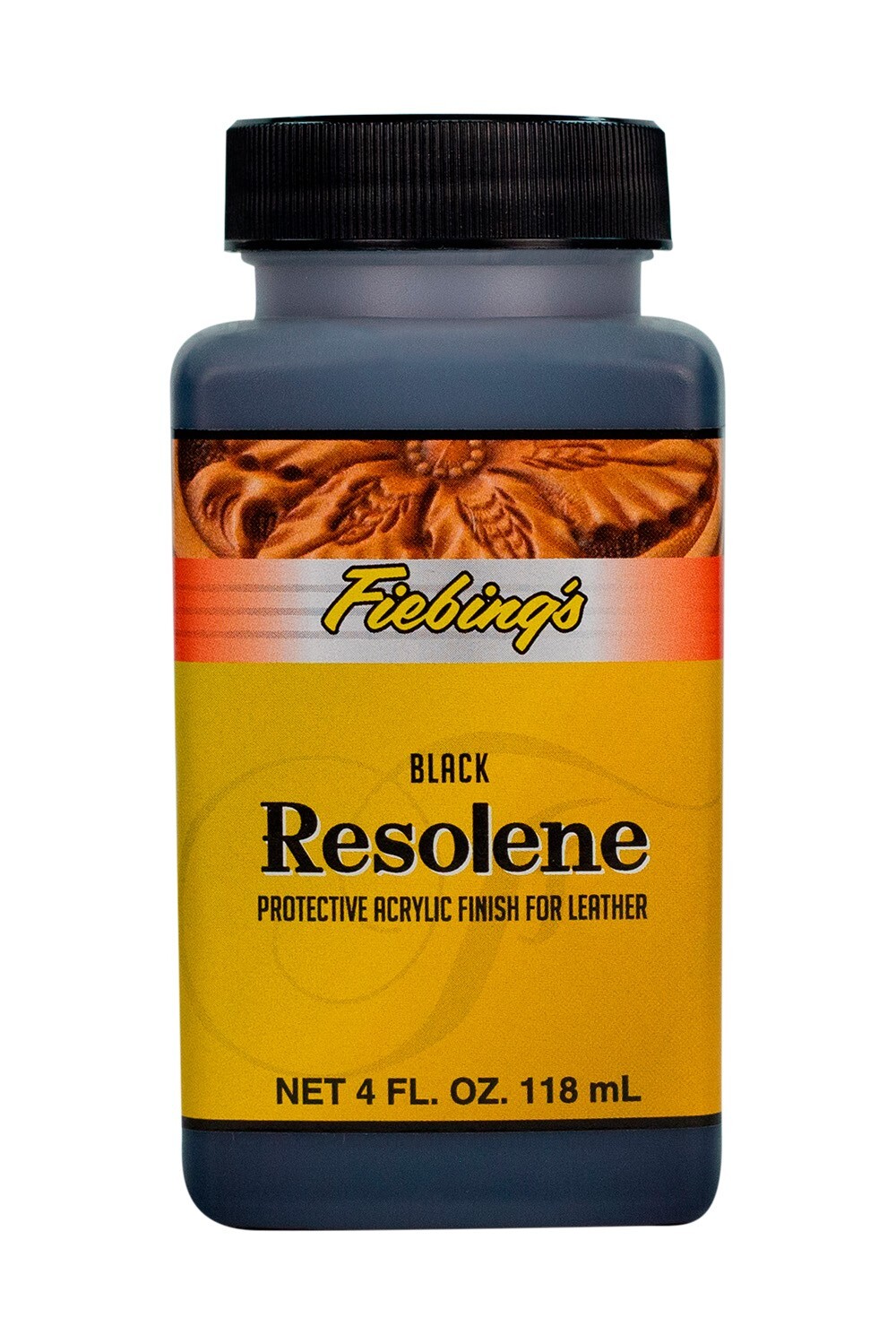Fiebing’s Acrylic Resolene Sealer for Leathercraft in Black or Neutral 4 Fl Oz