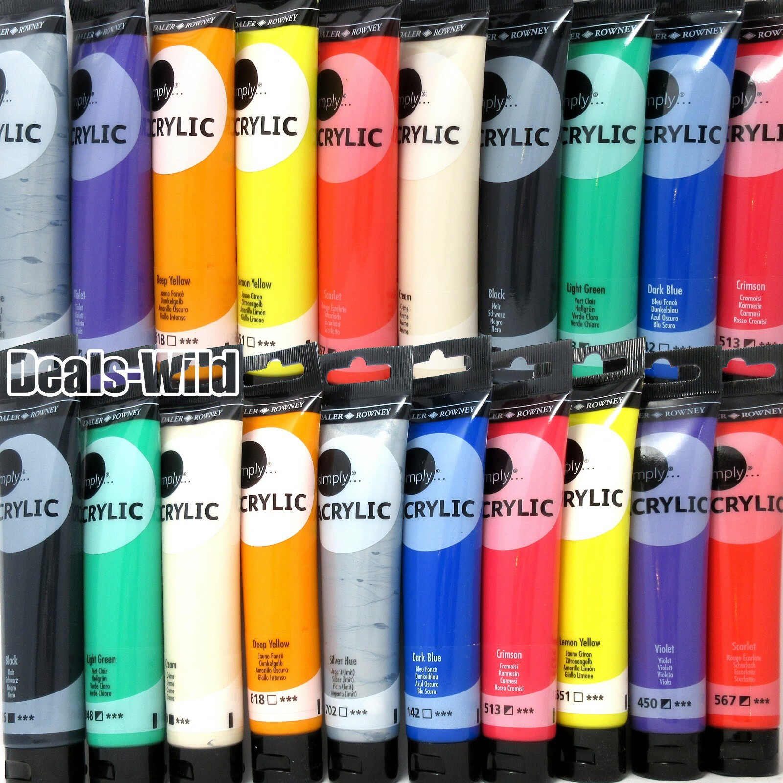 Simply Acrylic Paint Tube Choose Color