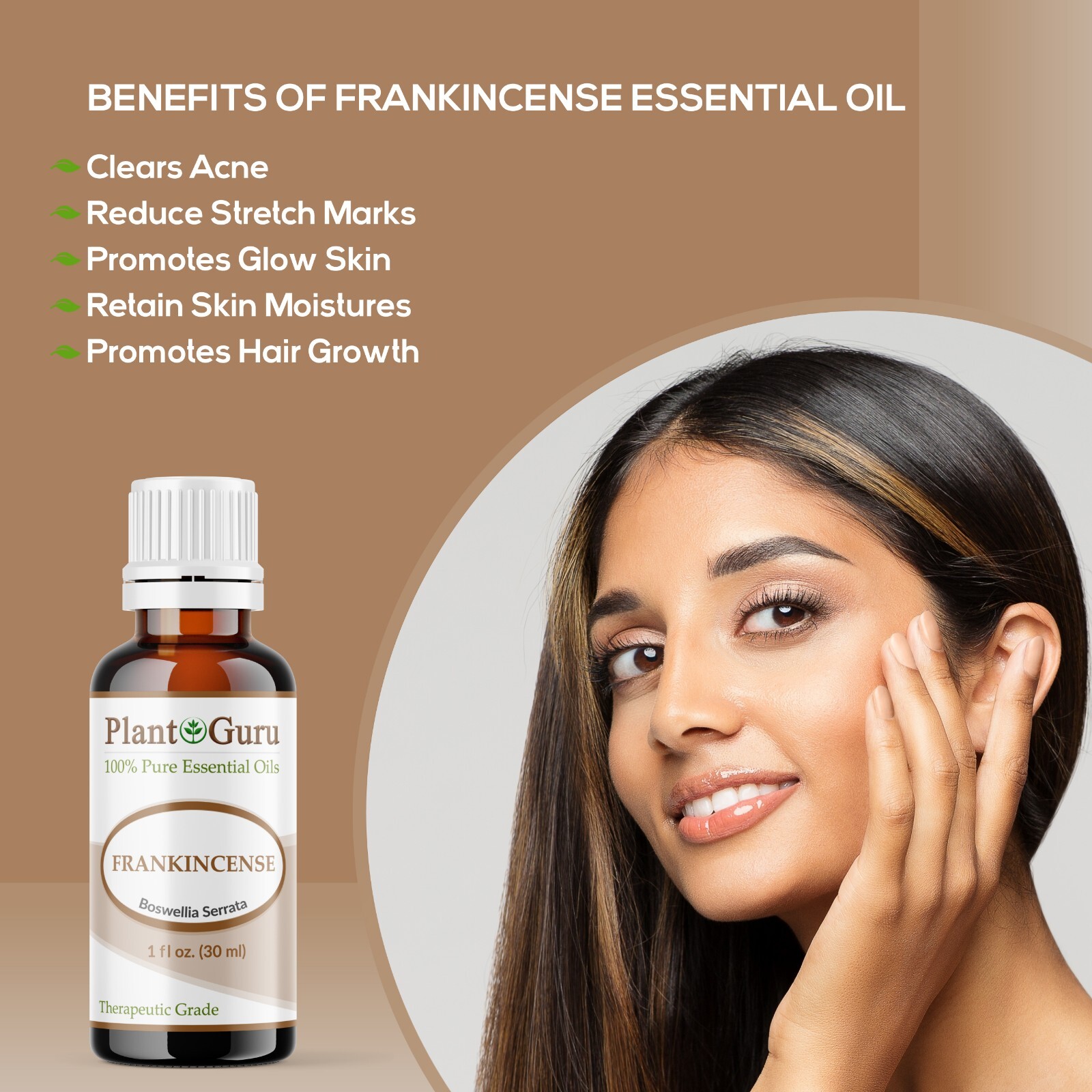 Frankincense Essential Oil 100% Pure Natural Therapeutic Grade Boswellia Serrata