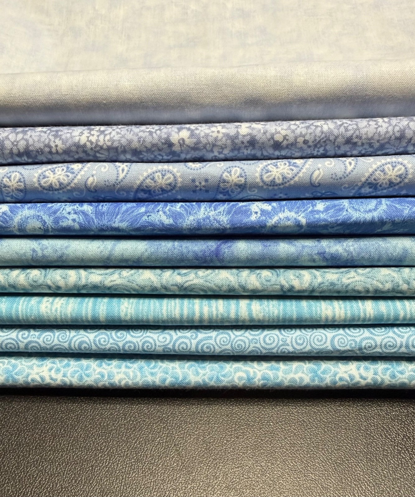 Light Blue Fat Quarters – 9 Designs