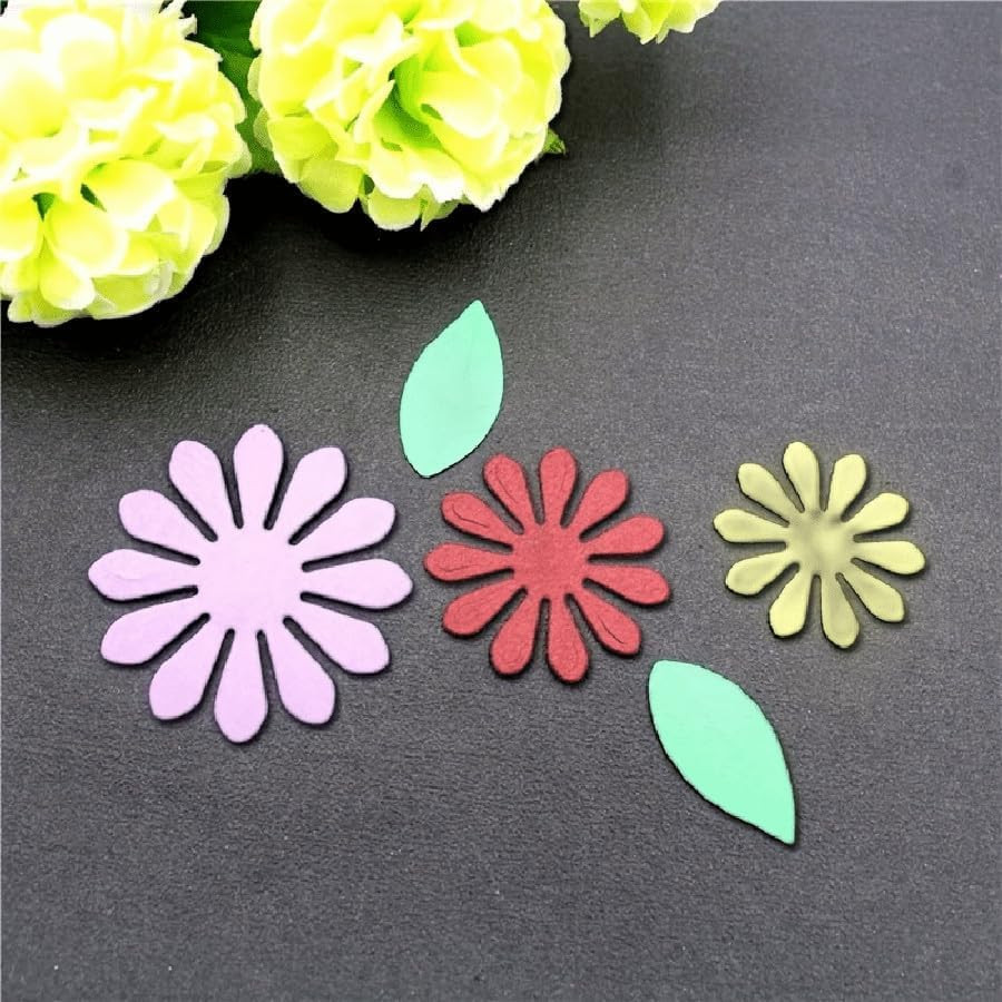 Chrysanthemums Metal Cutting Dies for Card Making New, Flower Carbon Steel