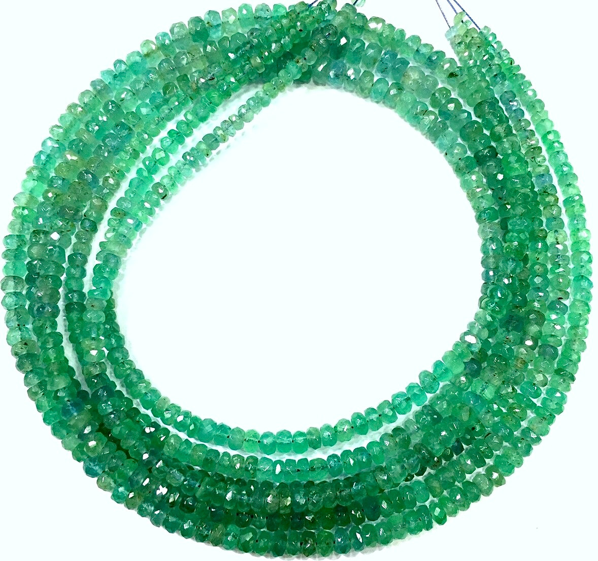 Emerald Bead AAA Grade Natural Emerald Bead Necklace Genuine For Jewelry Making