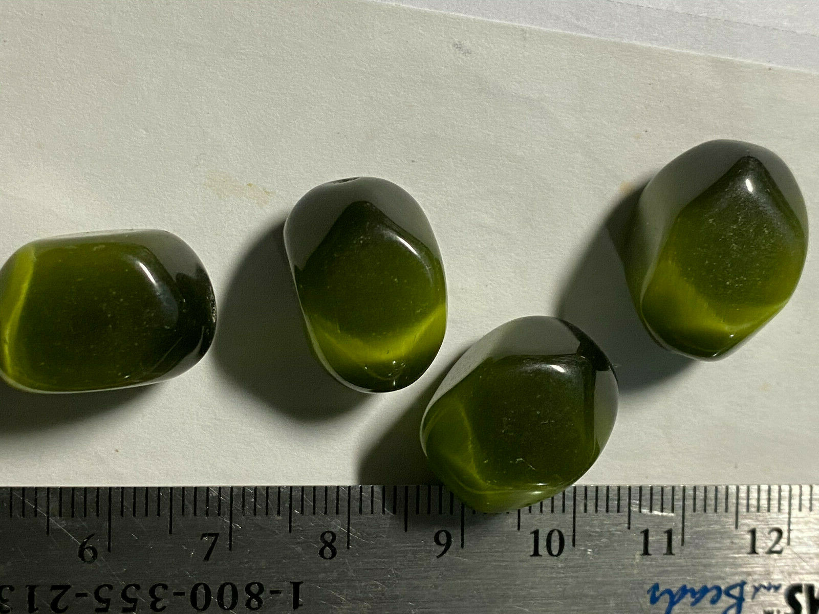 Fiber Optic Cats Eye Beads ***UPICK*** Cubes Tubes Rectangle Cats Eye Beads