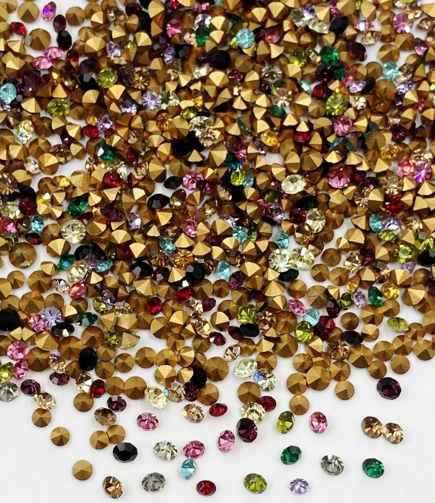 200 Vintage Preciosa Crystal 3mm To 4mm Small Rhinestones – Jewelry Repair J53