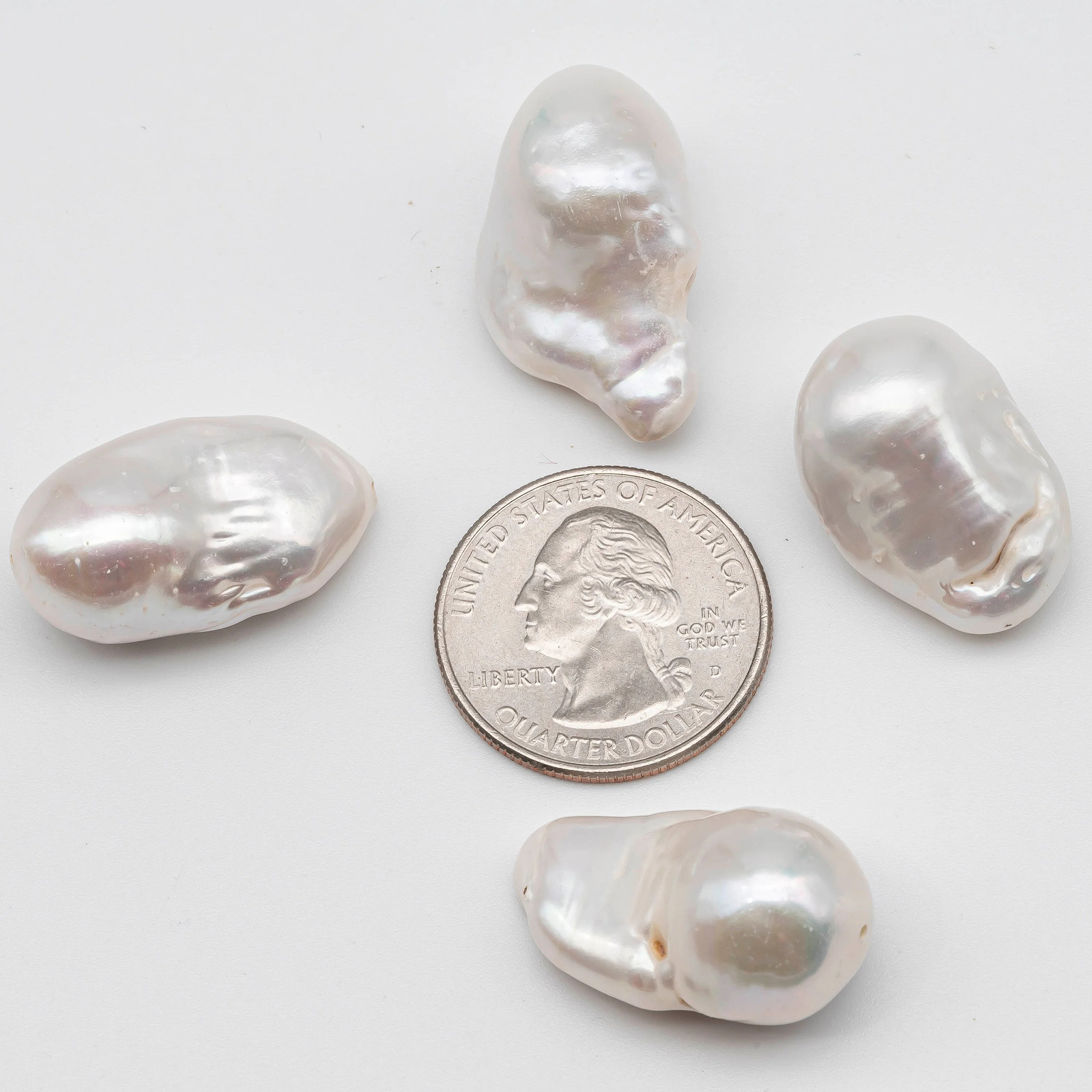 Large Size Freshwater Baroque Pearl, Full Strand or 1 Pc, SKU # 1186BA