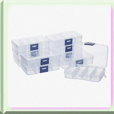 10-Pack Compact Jewelry and Bead Organizer