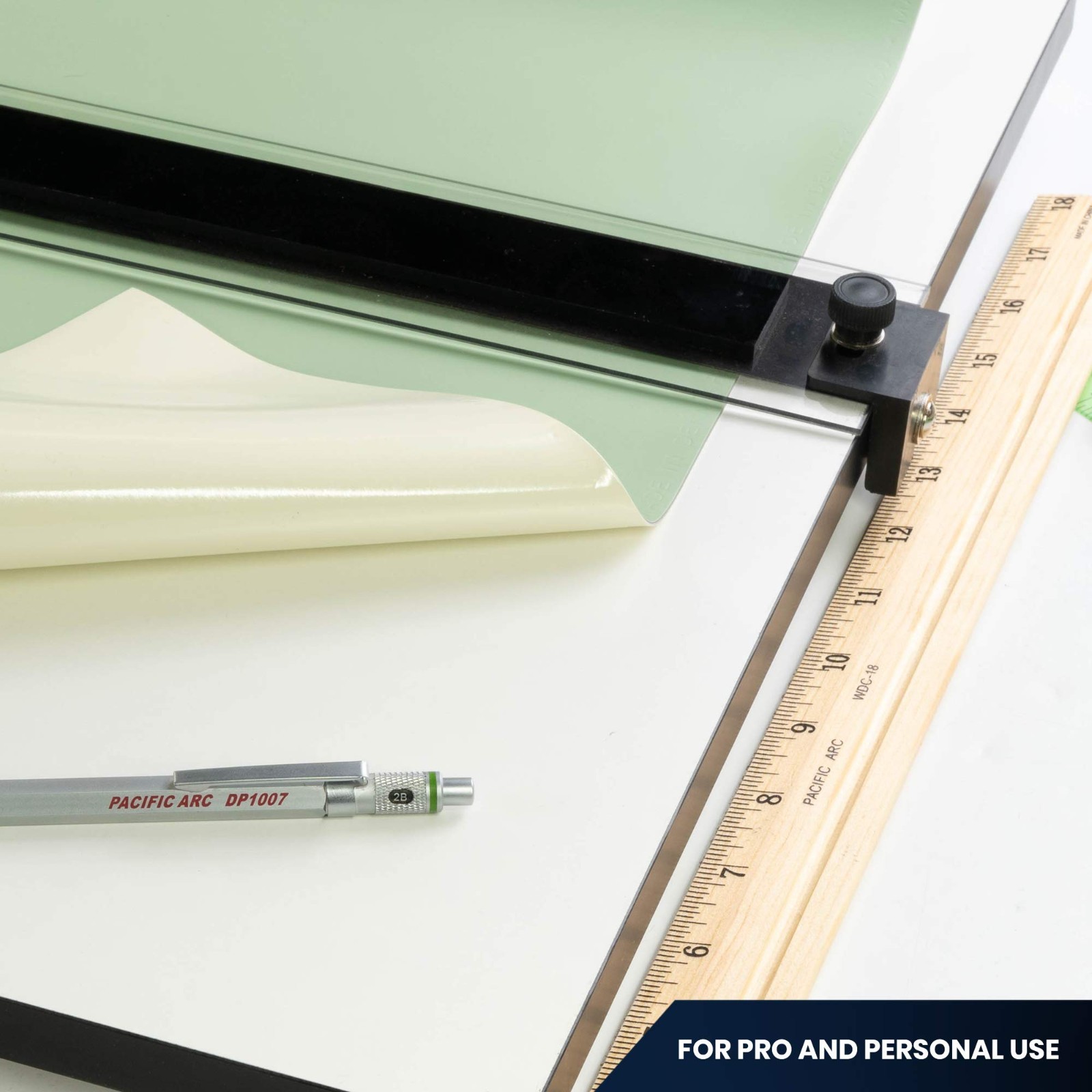 Pacific Arc 48×96 Green/Ivory Vinyl Board Cover Self Healing/Stain Resistant