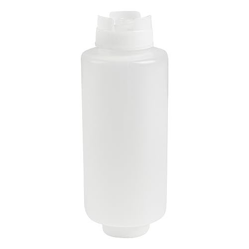 32oz. FIFO Inverted Plastic Squeeze Bottle with Refill and Dispensing 1 32 oz