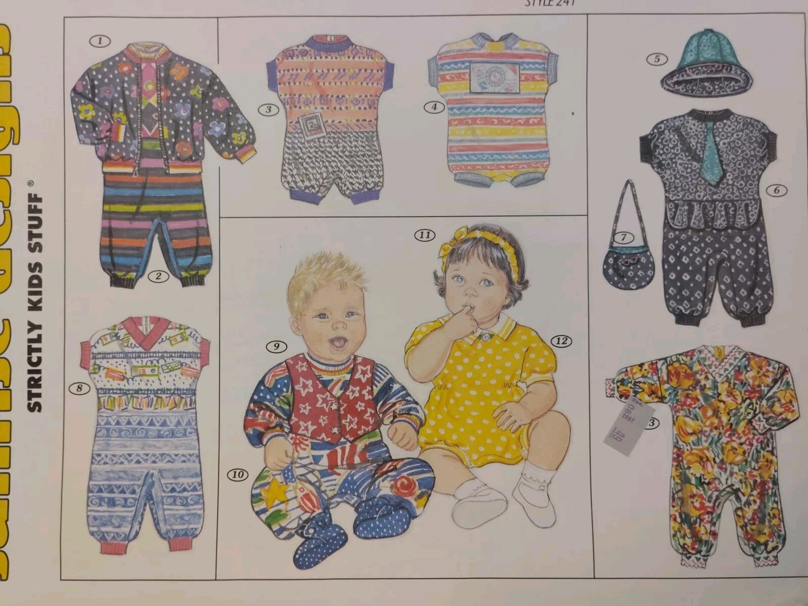 Romper Jumper Preemie – 18M NO JACKET Sunrise Designs 241 Sewing Pattern CUT