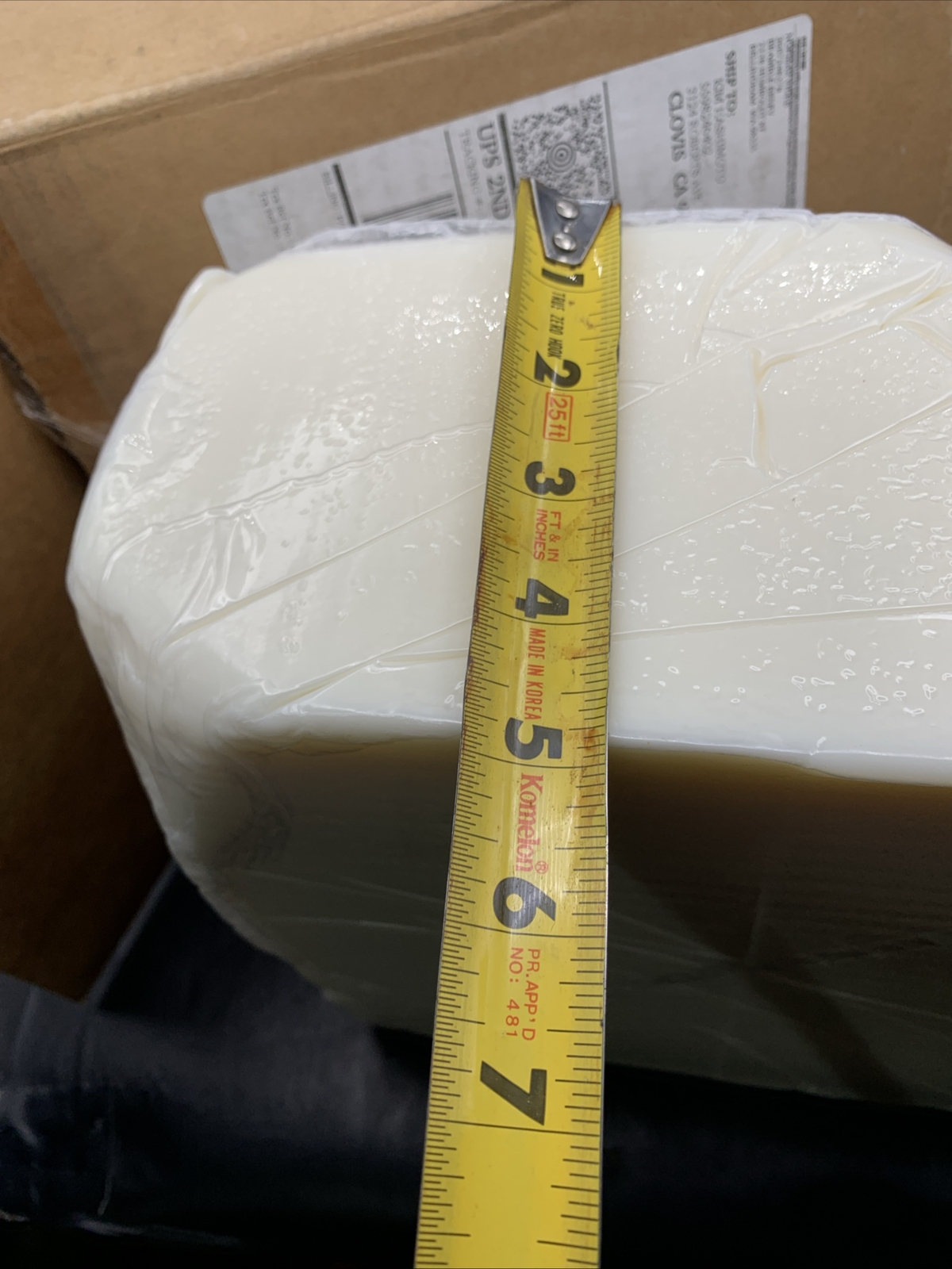 25 LB- Bramble Berry 25 Lb. Box Soap Base Goats Milk HUGE Slab Soap
