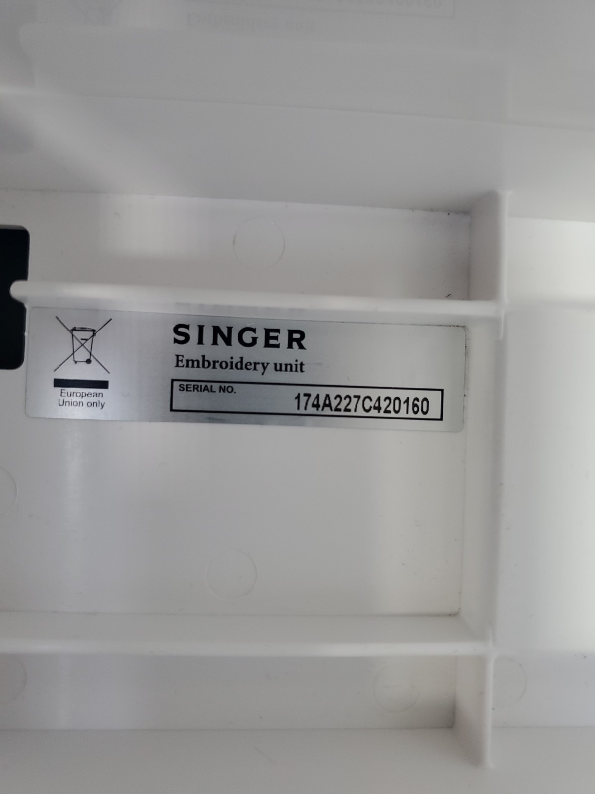 Singer Futura CE-250 Sewing Machine Embroidery Unit, Hoops, Manual, CDs + More