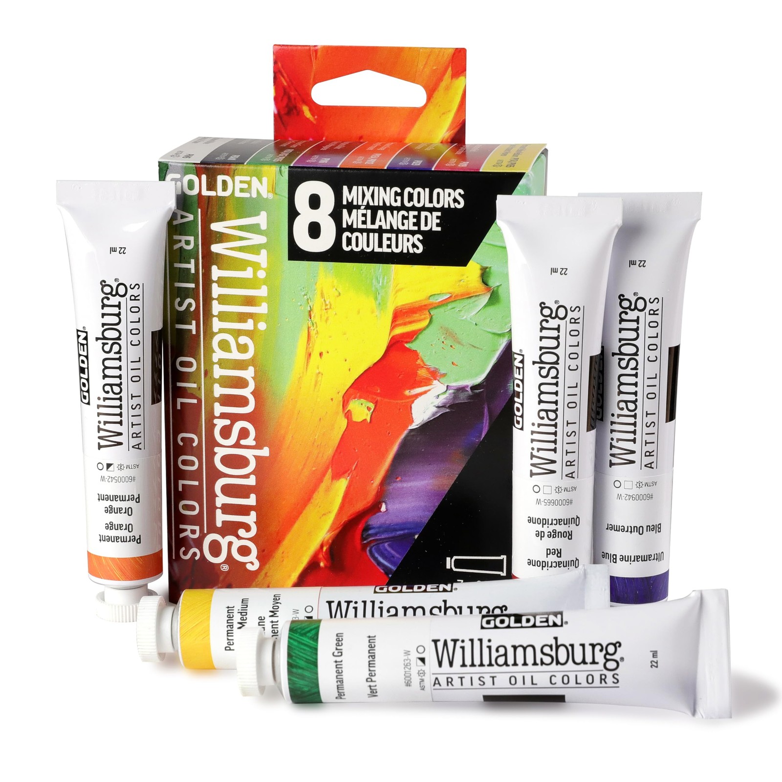 Artist Oil Colors by GOLDEN, Color Mixing Set, Professional Oil Paint