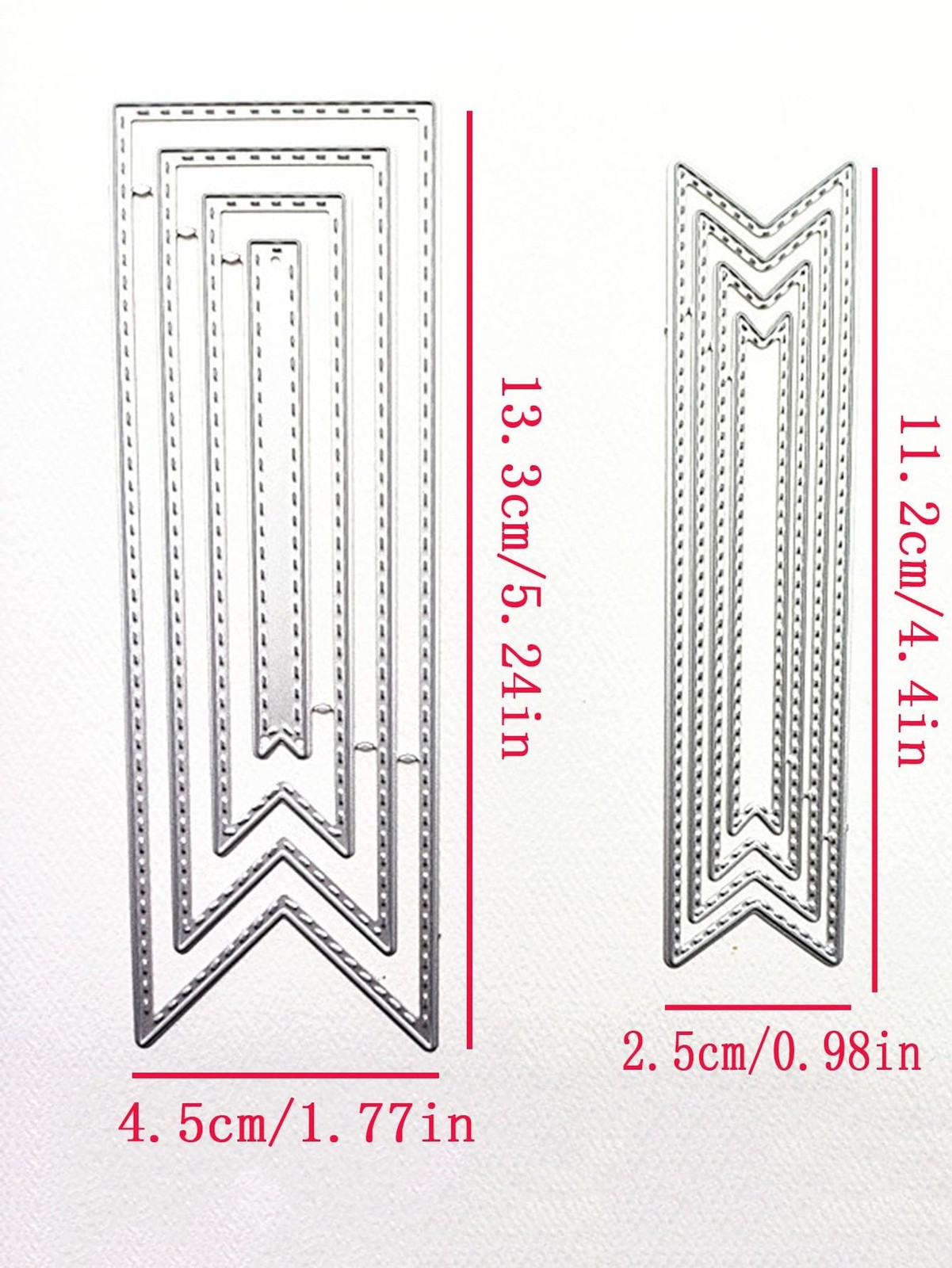 8 Pcs Bookmark Metal Cutting Dies,Carbon Steel Embossing Template DIY Craft D…