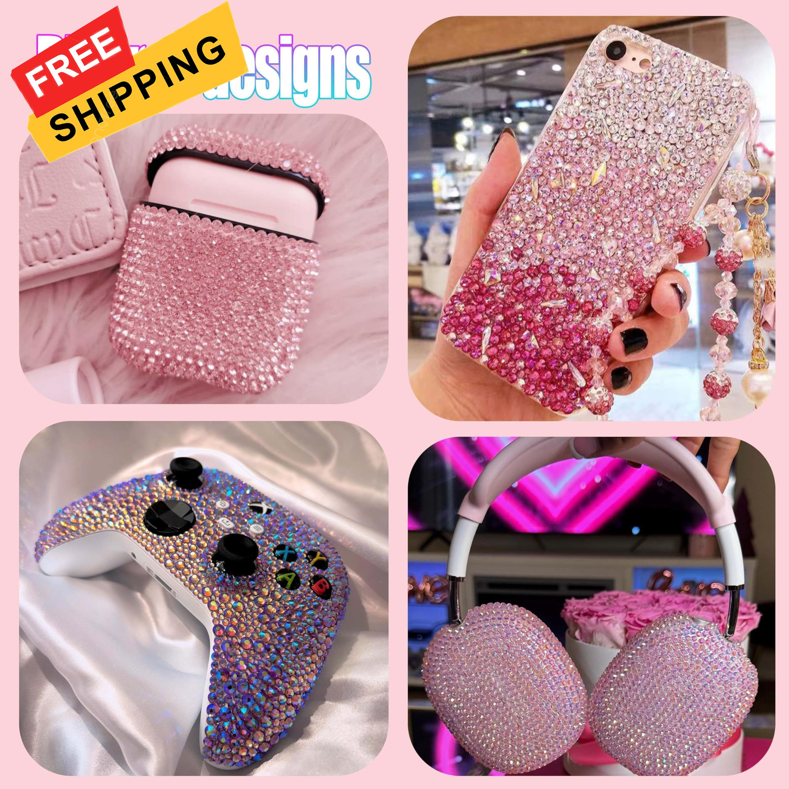 LERBOU Bedazzling Kit with 36000pcs 48 Colors Rhinestones, 3mm, 3mm Set1