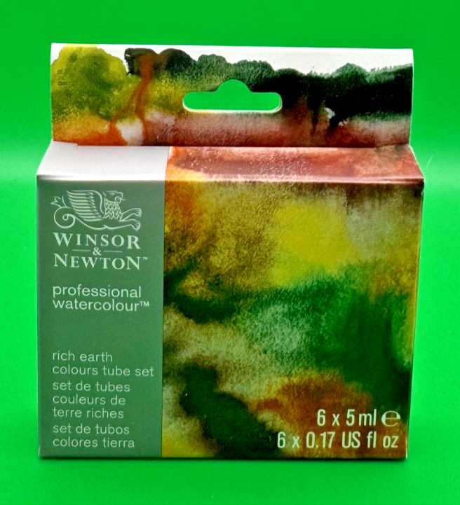 Winsor & Newton Professional Watercolor – Set of 6, Rich Earth, 5 ml Tubes