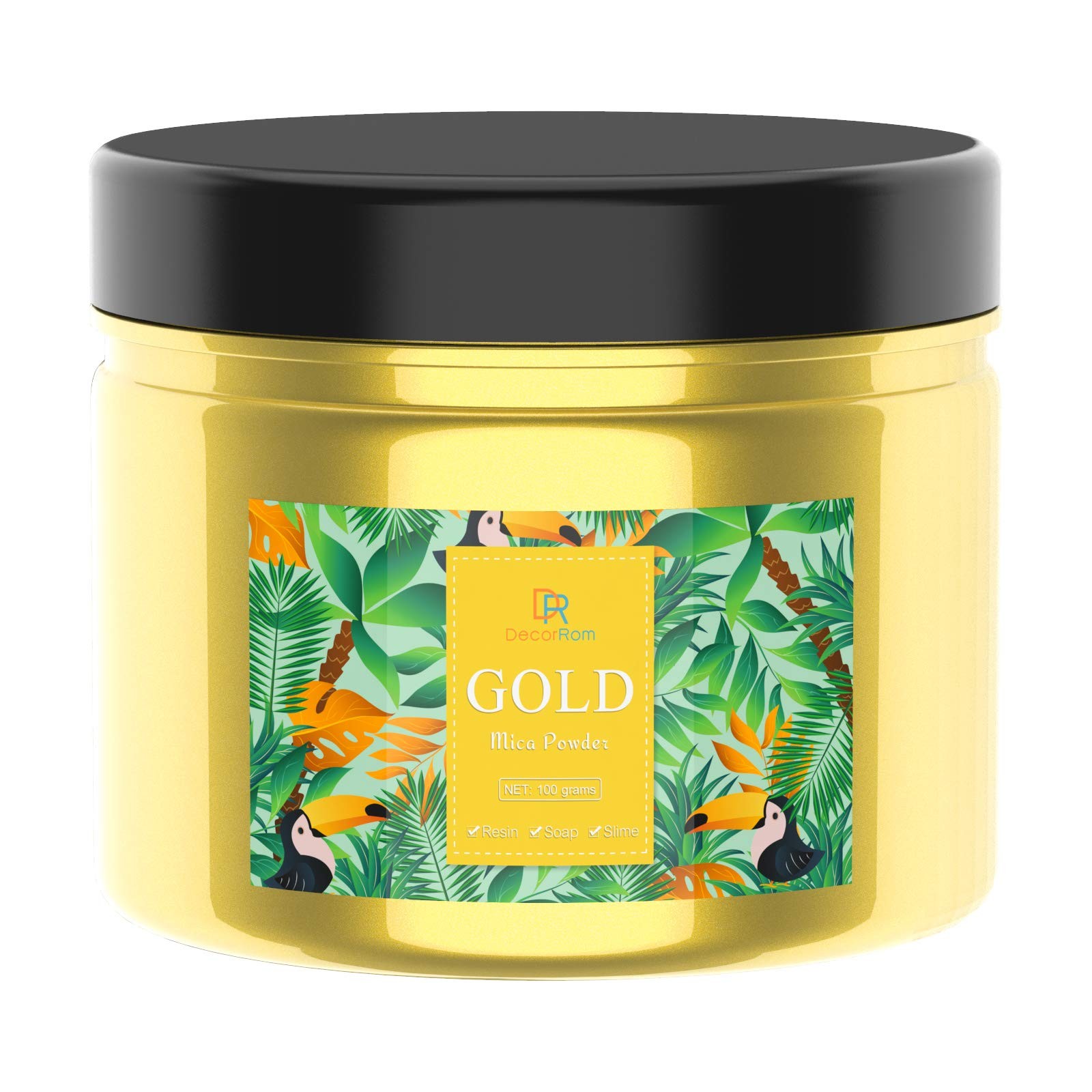Epoxy Resin Color Pigment – Huge 100g/3.5 Ounces Metallic Mica Powder Gold