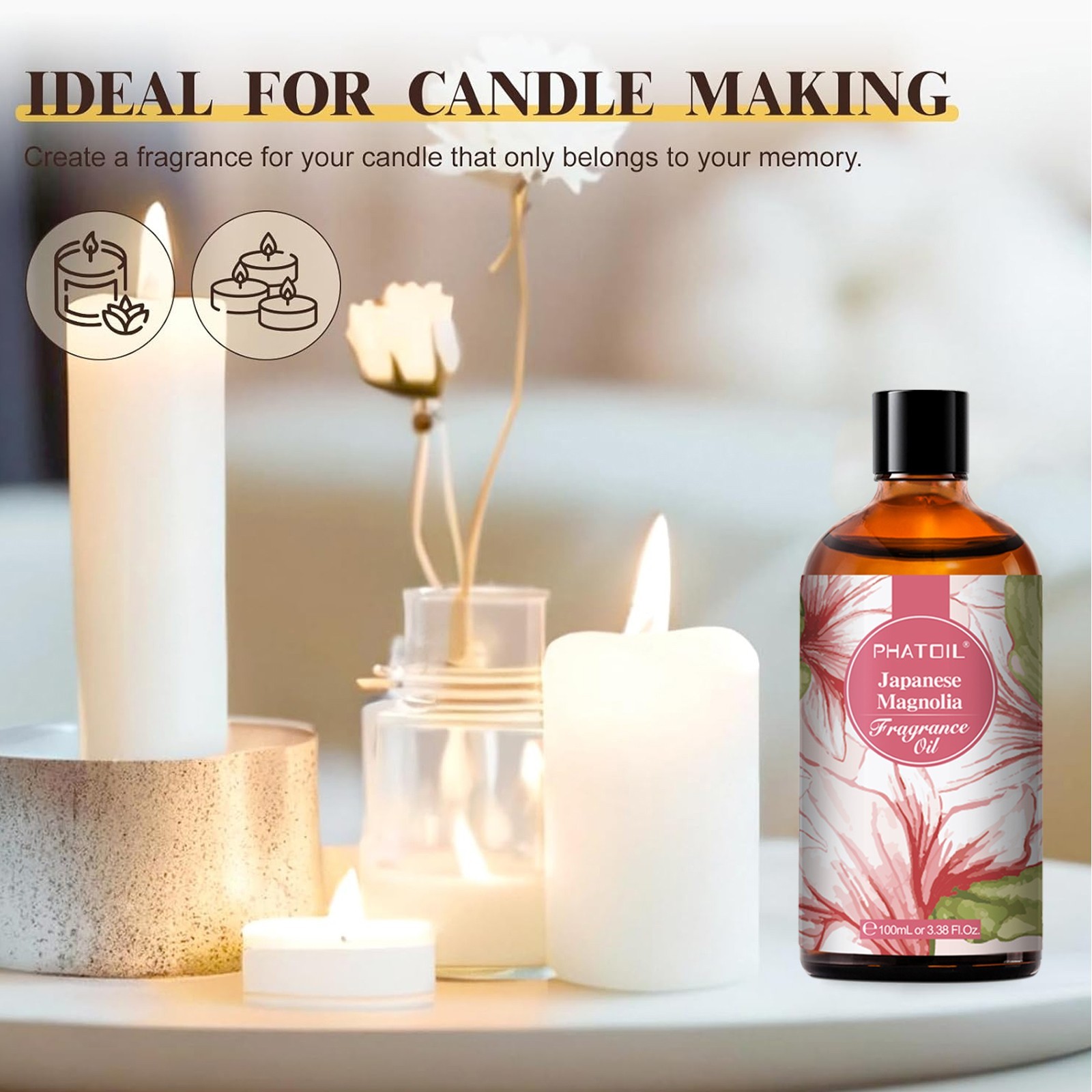 100ml Home Fragrance Oil Essential Oils for Aromatherapy,Candle Soap Making,DIY