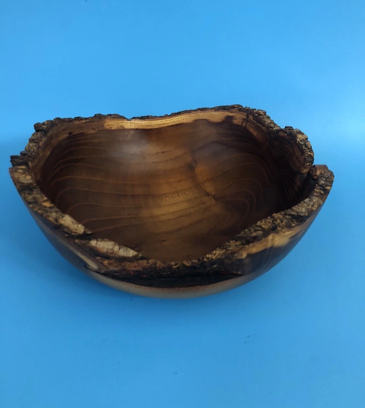 1994 Tom Mumper Mulberry Live Edge Hand-Turned Bowl Signed, Dated, #691