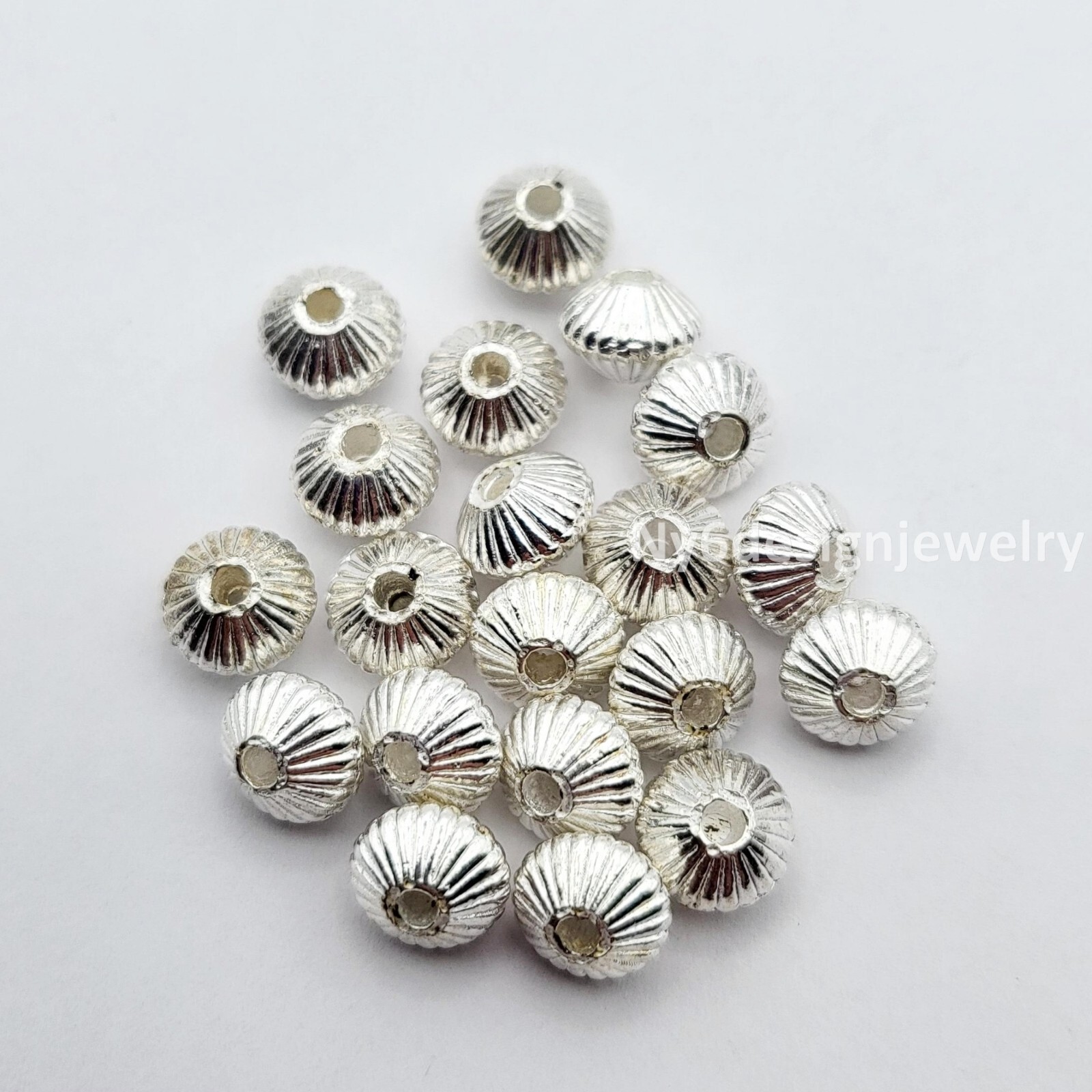 Bicone Spacer Beads 20pcs Copper Antique Brass Silver Gold Jewelry Finding 7mm