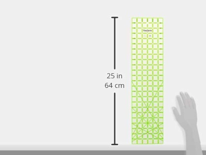 Sewing Quilting Non-Slip Ruler 6″ x 24″