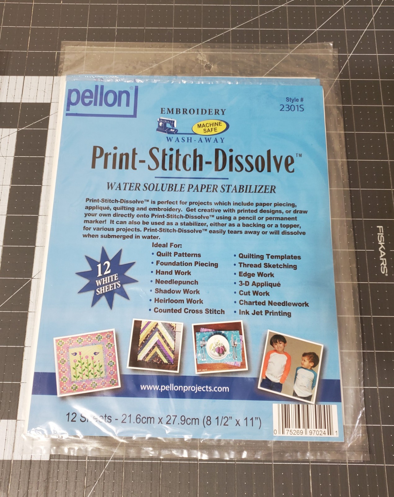 Pellon 2301S Print-Stitch-Dissolve Embroidery Paper Stabilizer – FREE SHIPPING