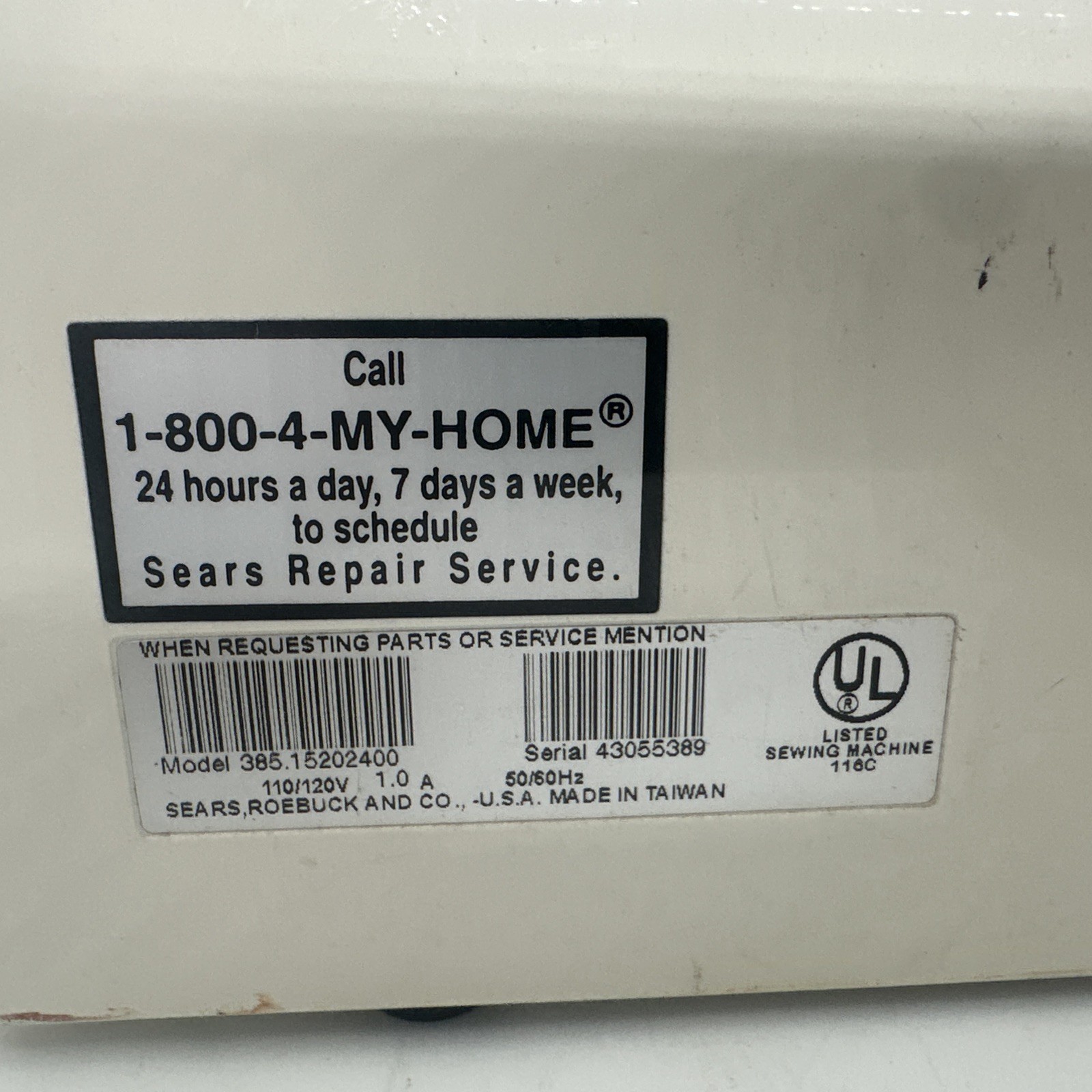 Kenmore Sewing Machine Model 385 Working Good [Low Use] WYSIWYG