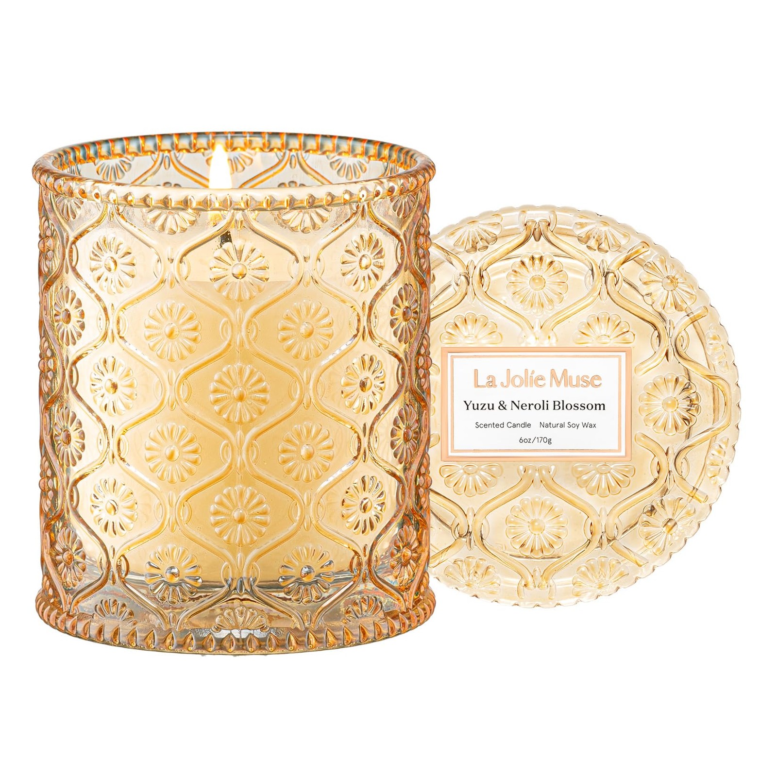LA JOLIE MUSE Yuzu & Neroli Blossom Candle – Yuzu, &