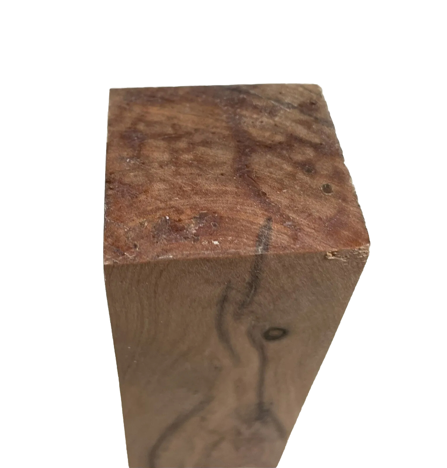 Wild Olivewood turning blank 1-7/16″ x 1-7/16″ x 11-3/4″ (i18) See Description